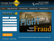 Tablet Screenshot of georgia-auto-fraud.com